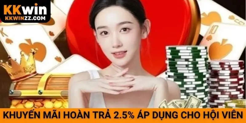 Khuyến mãi hoàn trả 2.5% áp dụng cho hội viên
